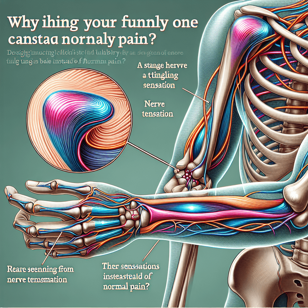 Why does hitting your funny bone cause a strange tingling sensation instead of normal pain?