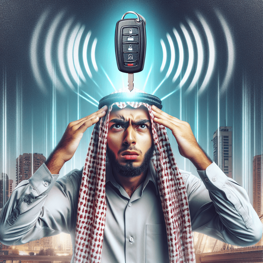 Why does holding your car key fob to your head increase its range?