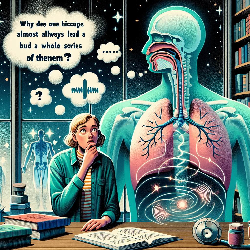 Why does one hiccup almost always lead to a whole series of them?