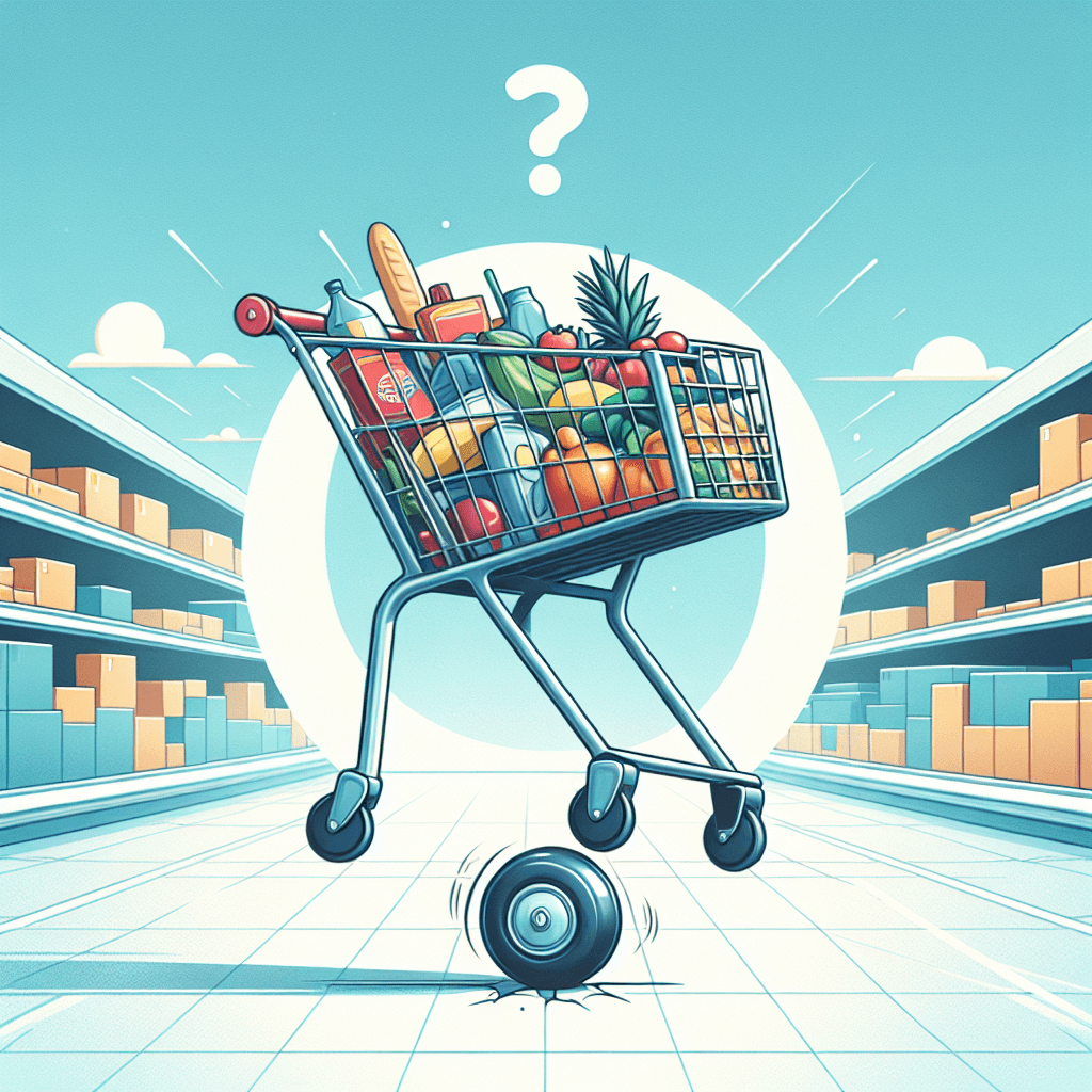 Why does one wheel on a shopping cart always seem to go rogue?