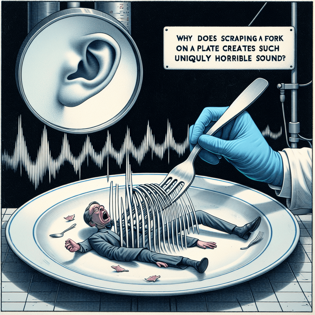 Why does scraping a fork on a plate create such a uniquely horrible sound?