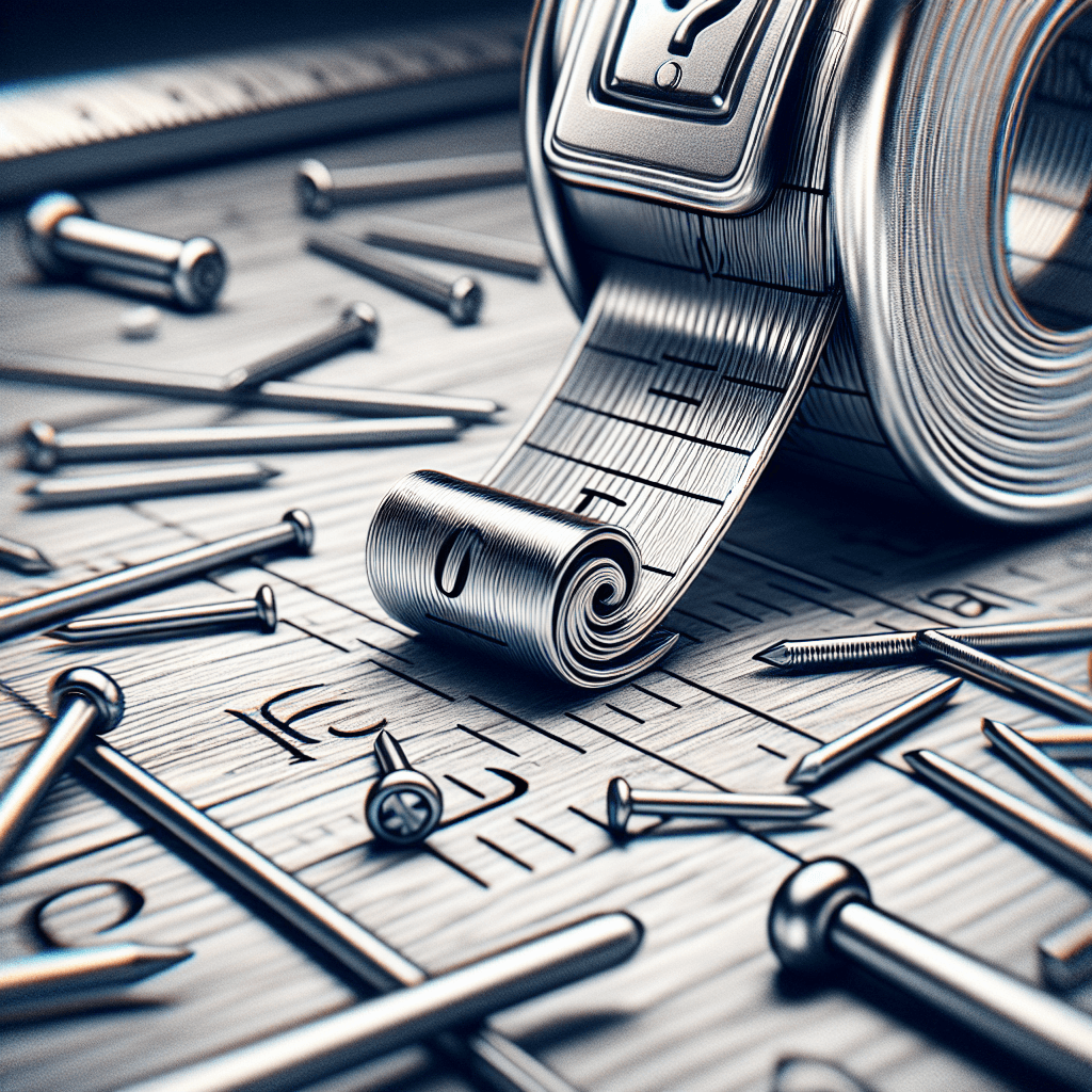 Why does the metal tip on a tape measure purposely wiggle back and forth?