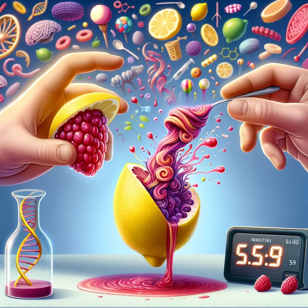 Why does the miracle berry make sour lemons taste like sweet candy for nearly an hour?