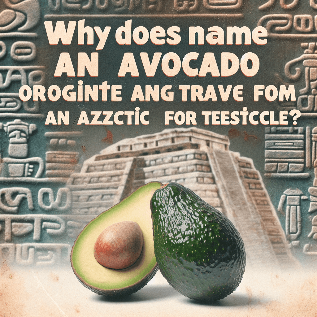 Why does the name for an avocado originate from an Aztec word for testicle?