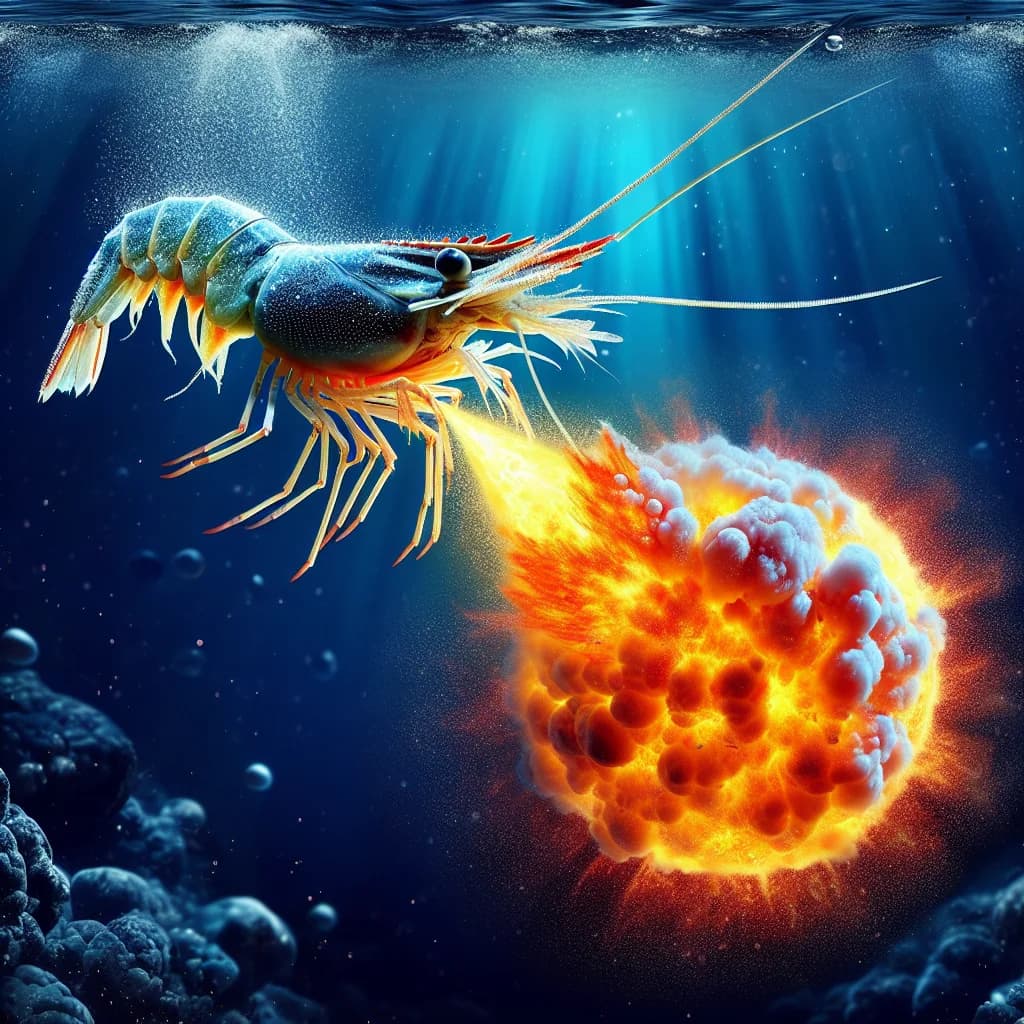 Why does the snap of a pistol shrimp create a bubble hotter than the surface of the Sun?