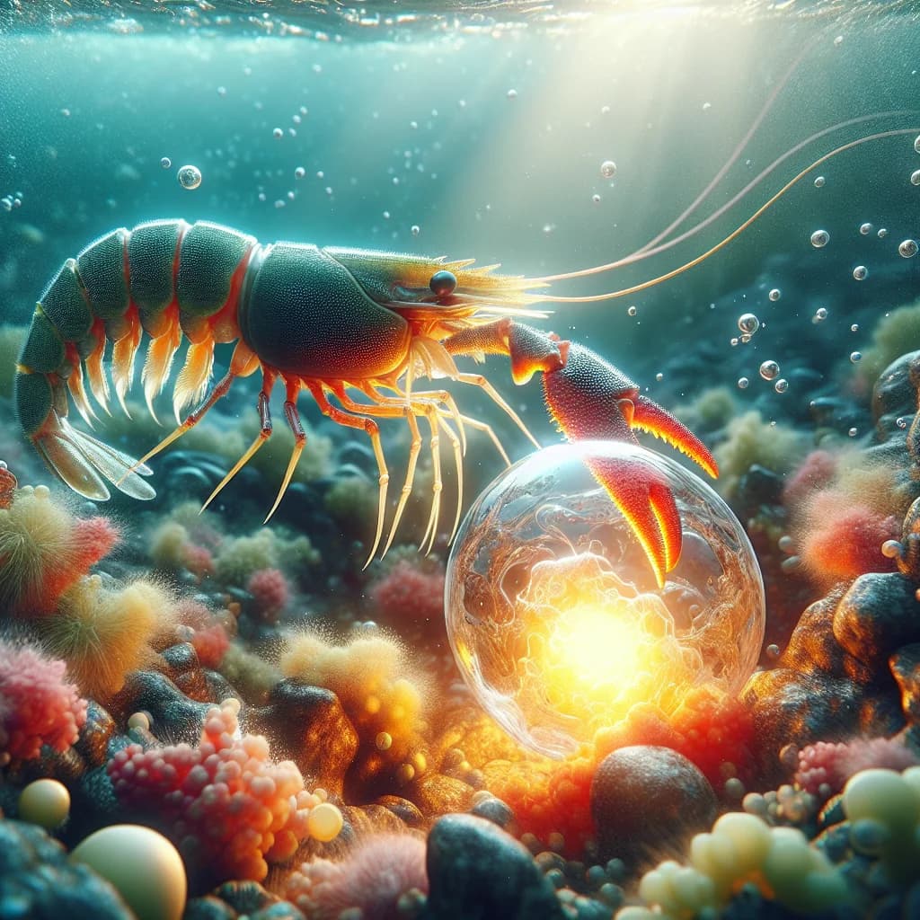 Why does the snap of a pistol shrimp's claw create a bubble as hot as the Sun's surface?