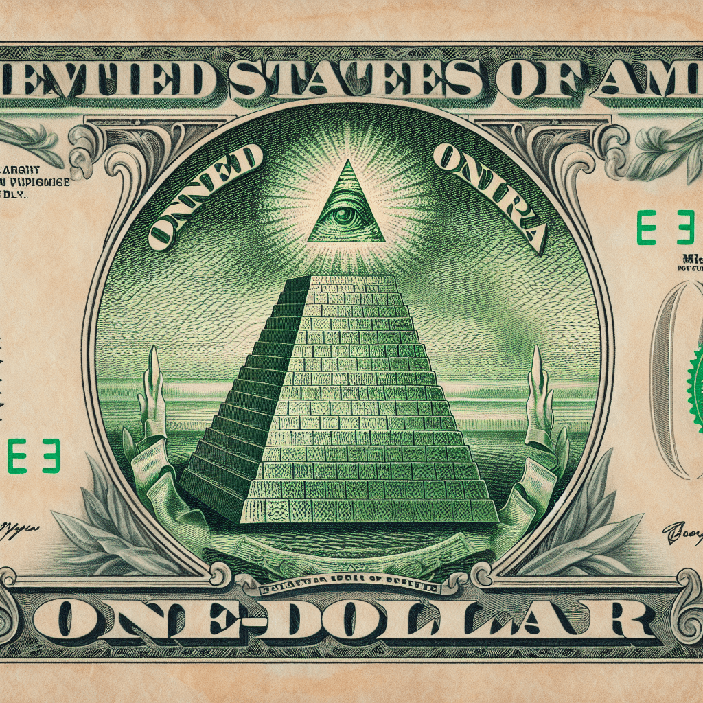 Why does the US one-dollar bill have a floating eye above an unfinished pyramid?