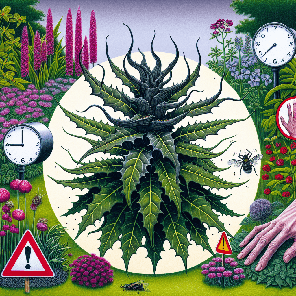 Why does touching one specific plant cause a painful sting that can last for months?