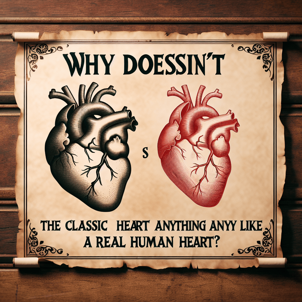 Why doesn't the classic heart symbol look anything like a real human heart?