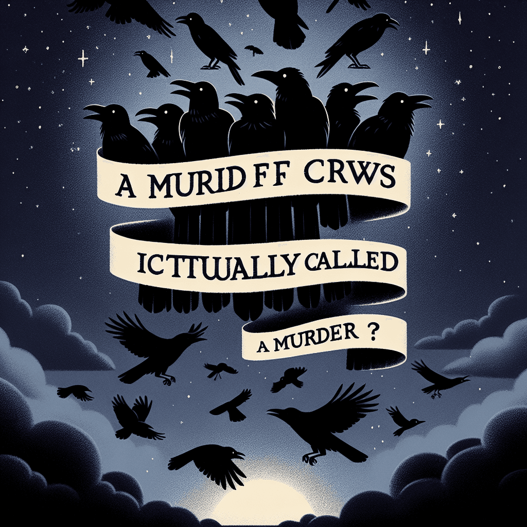 Unveiling the Flock: Why is a Group of Crows Actually Called a Murder?