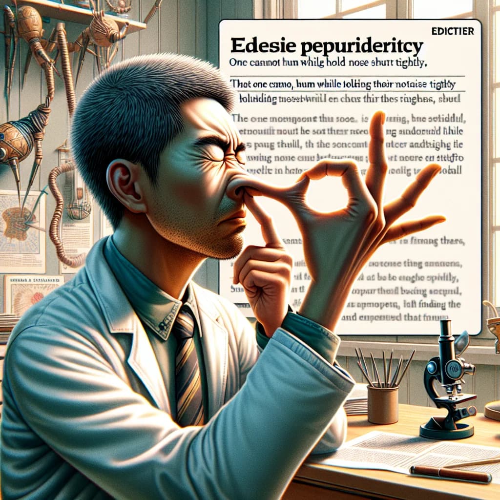 Why is it physically impossible for you to hum while holding your nose tightly shut?