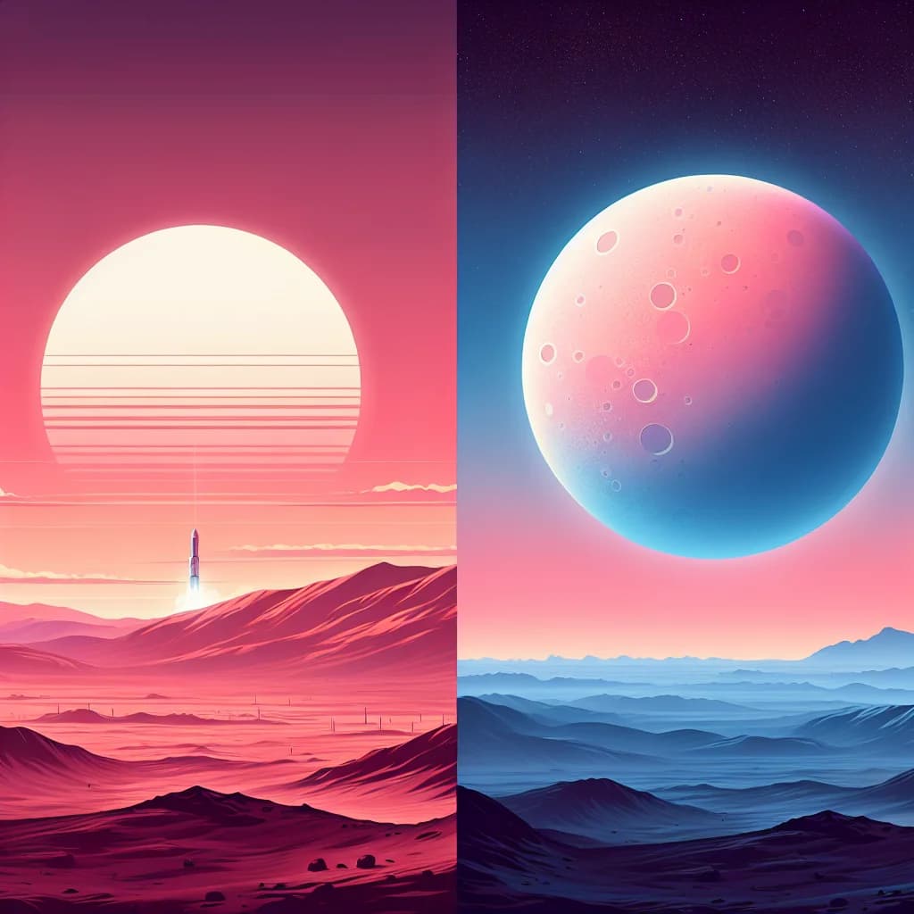 Why is the daytime sky on Mars pink while the sunsets appear a ghostly shade of blue?