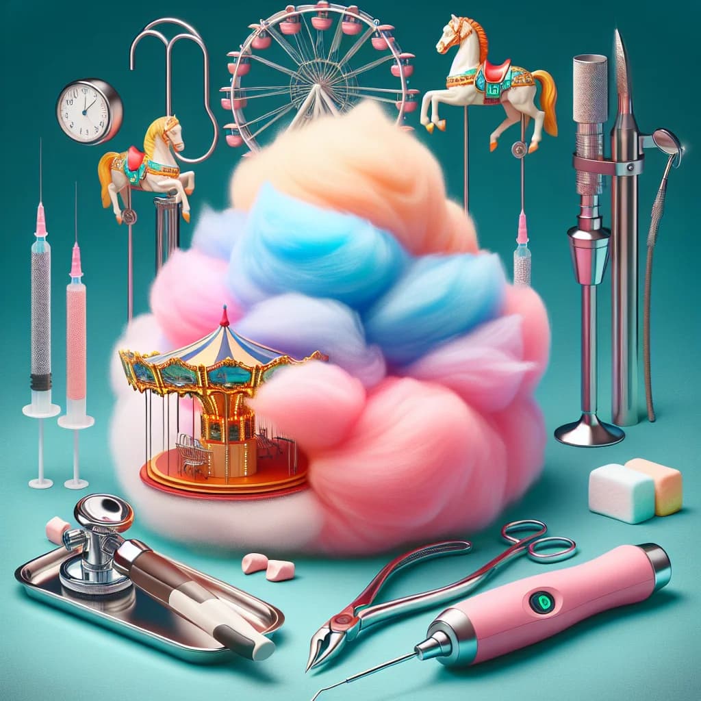 Why is the fluffy cotton candy sold at amusement parks actually the invention of a professional dentist?