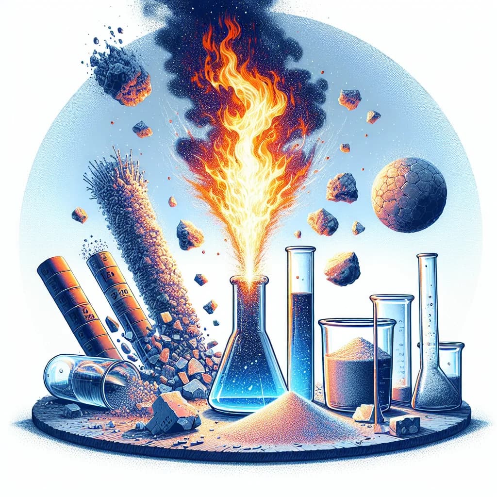 Why is there a chemical so reactive that it can set even asbestos, sand, and glass on fire