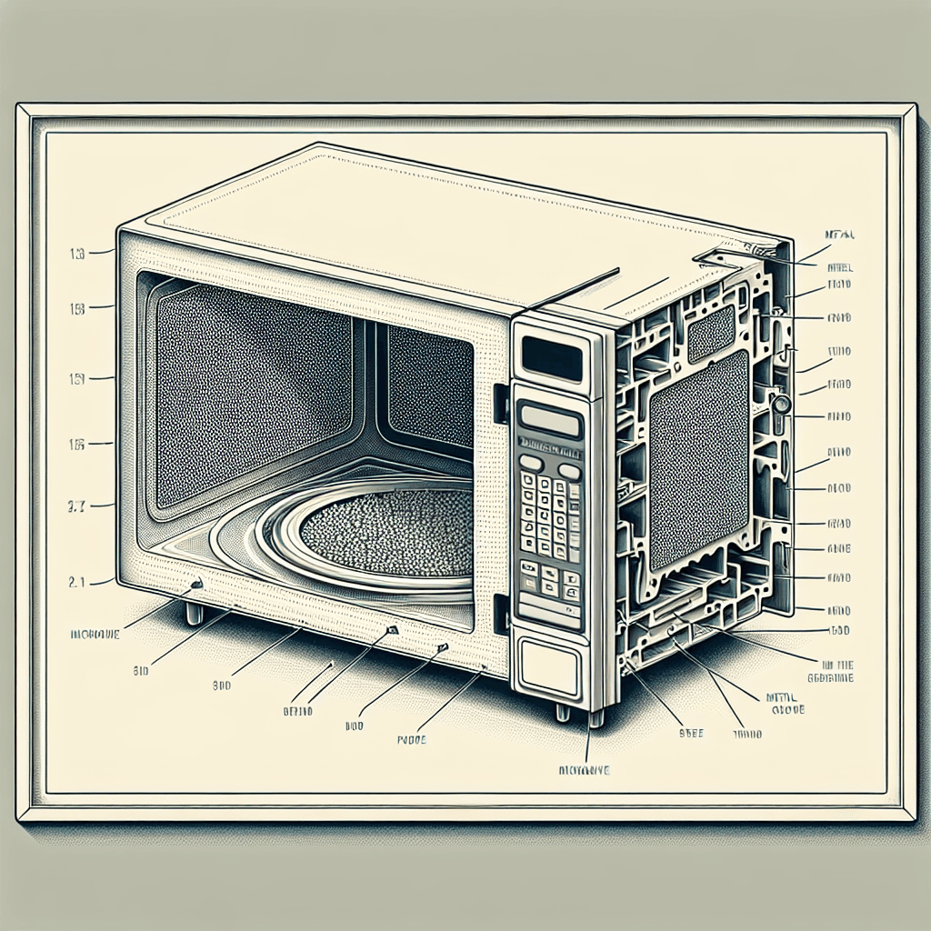 Why is there a metal screen with tiny holes inside your microwave's door?