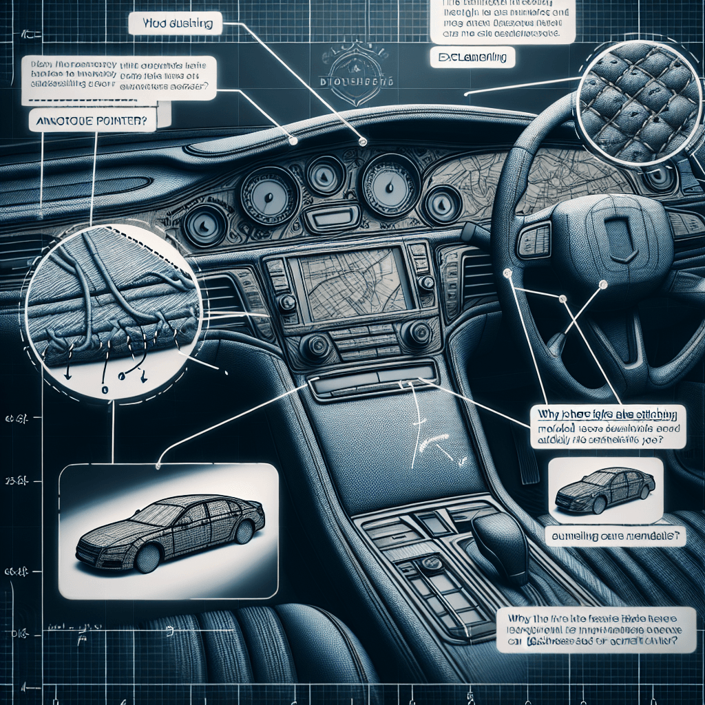Why is there fake stitching molded into some car dashboards?