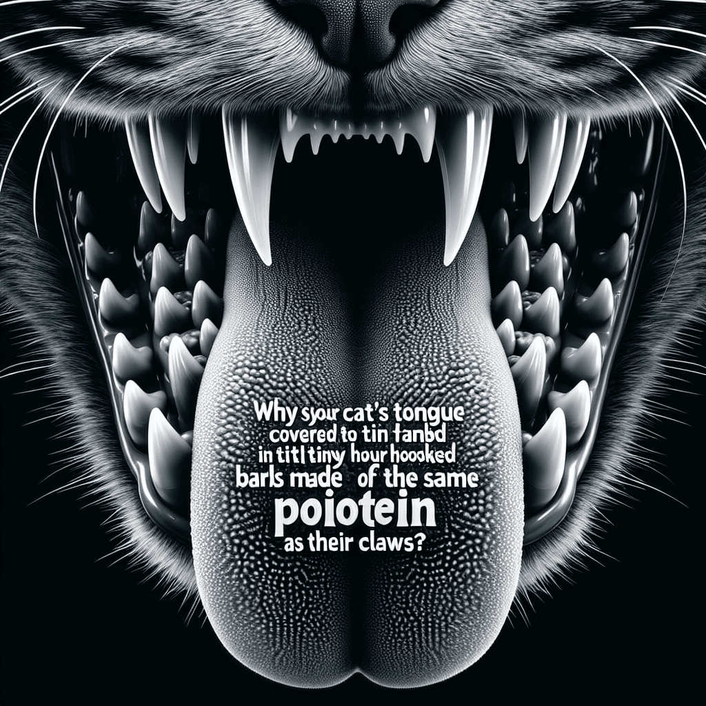 Why is your cat's tongue covered in tiny hooked barbs made of the same protein as their claws?