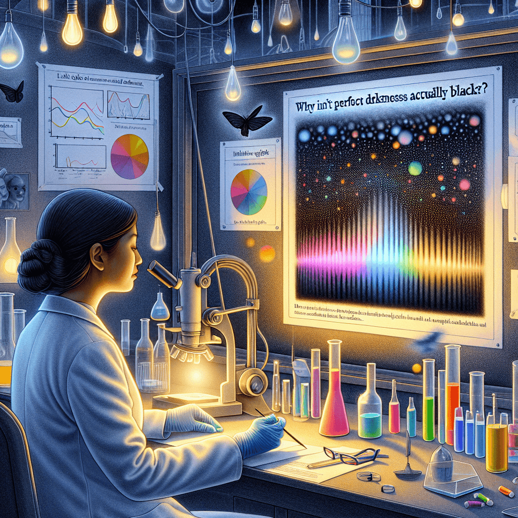 Why isn't perfect darkness actually black?