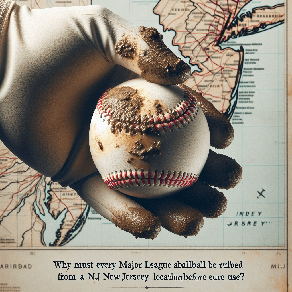 Why must every Major League baseball be rubbed with mud from a secret New Jersey location before use?