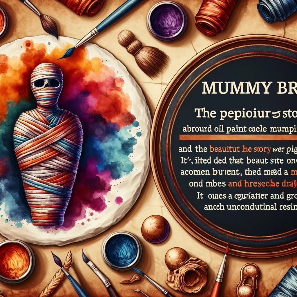 Why was a popular oil paint pigment called Mummy Brown actually made from ground up ancient human remains?