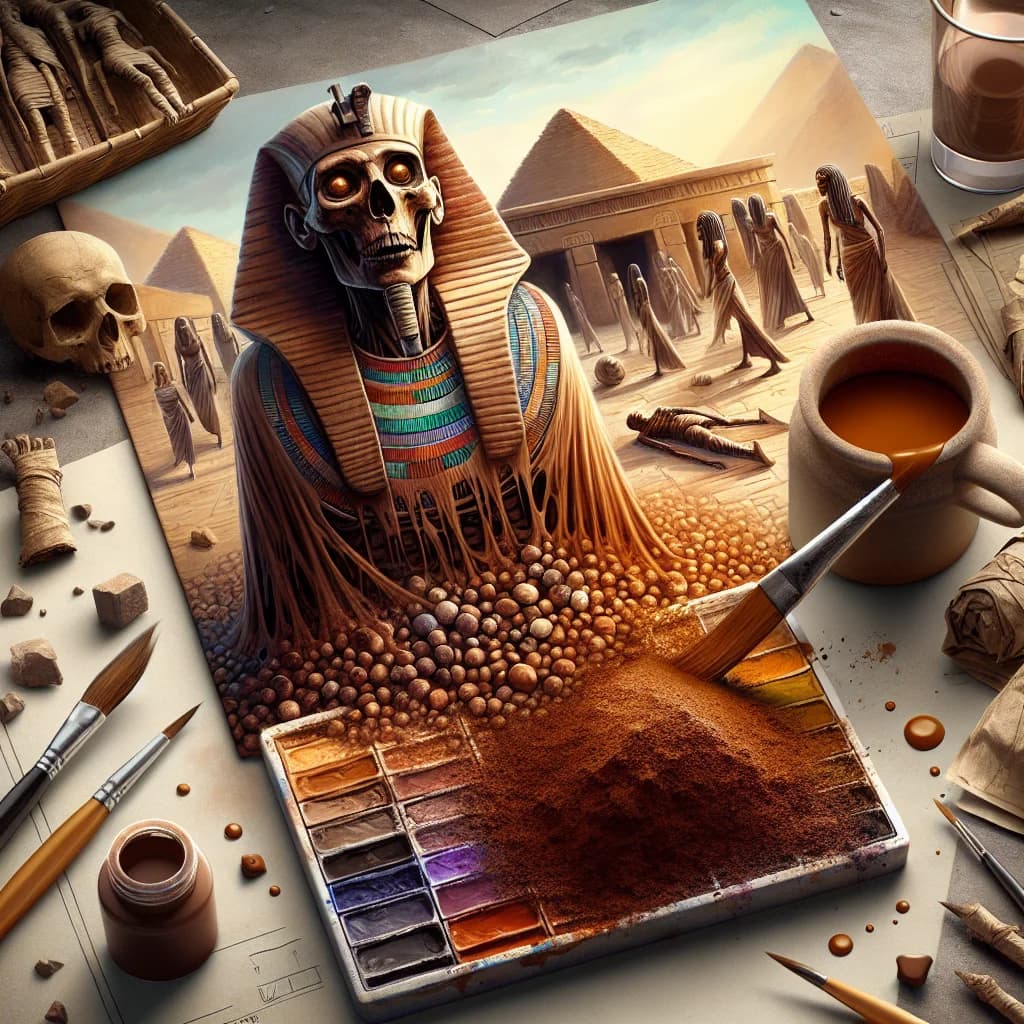 Why was a popular paint color called Mummy Brown actually made from ground-up ancient Egyptian remains until the 1960s?