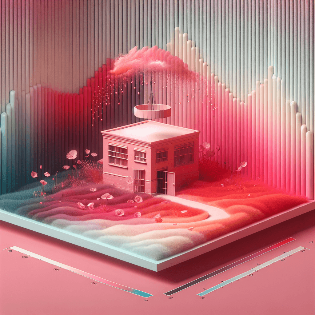 Why was a specific shade of pink once used to calm prisoners?