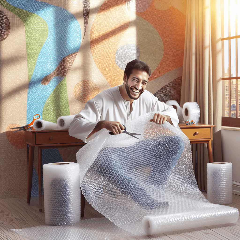 Why was bubble wrap originally invented to be a type of 3D wallpaper?