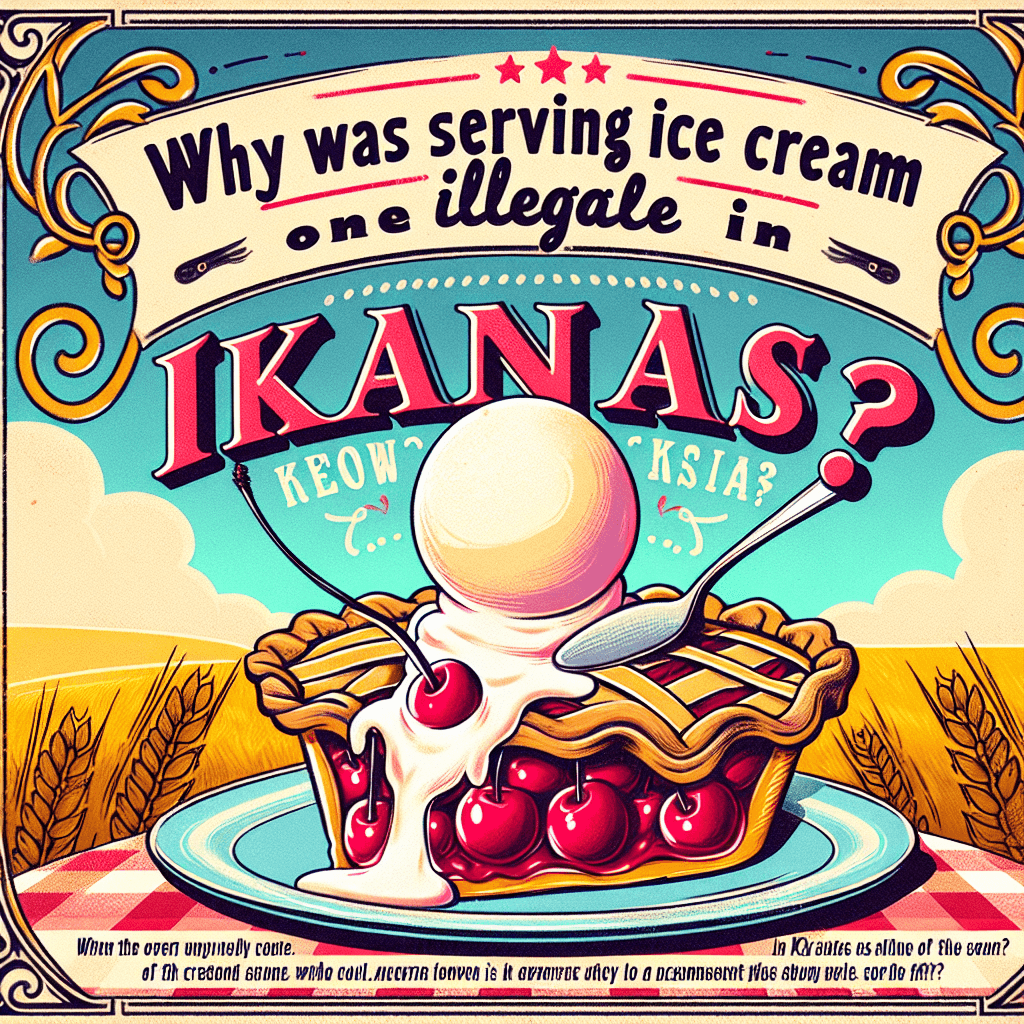 Why was serving ice cream on cherry pie once illegal in Kansas?