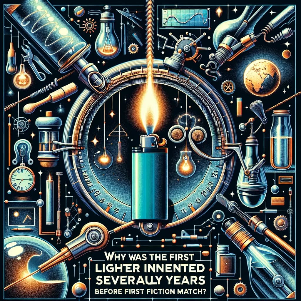Why was the first lighter actually invented several years before the first friction match?