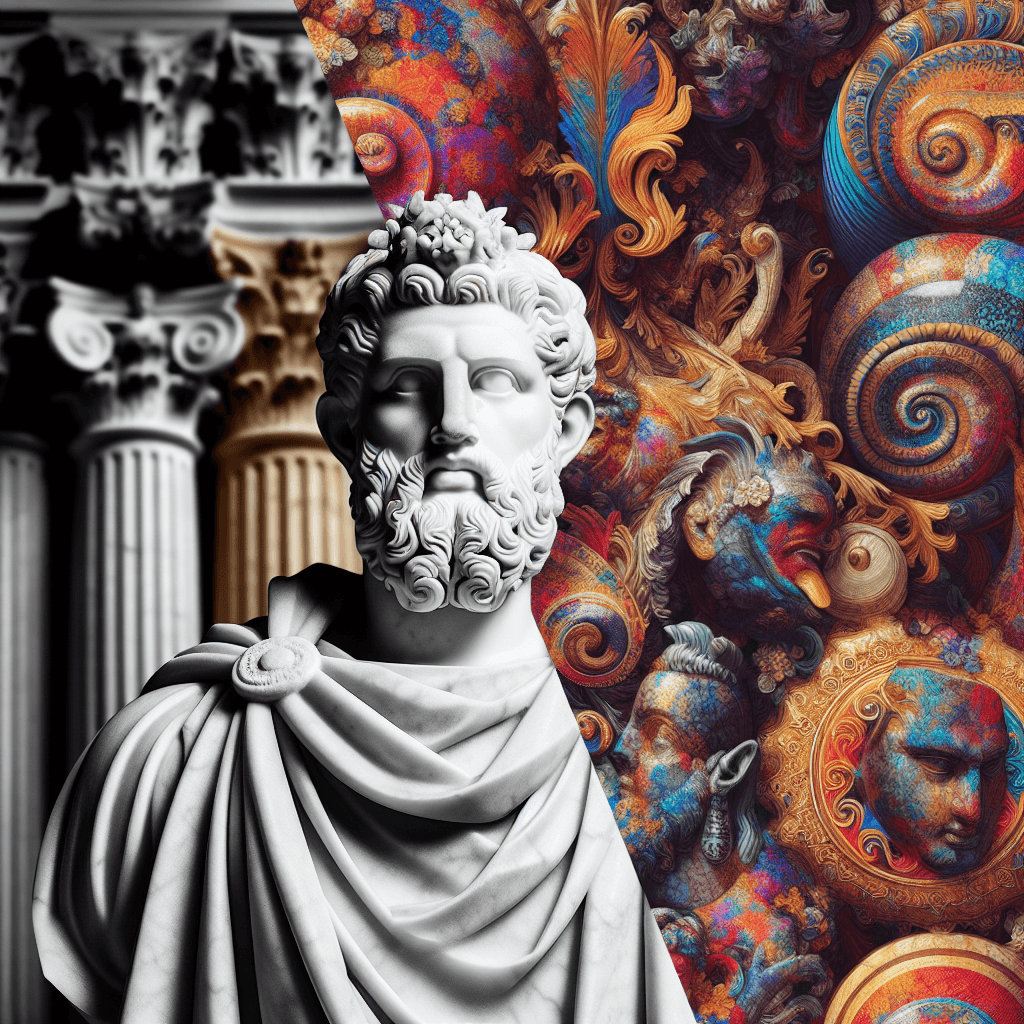 Why were ancient marble statues once painted in shockingly bright colors?
