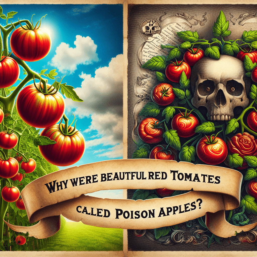 Why were beautiful red tomatoes once called poison apples?