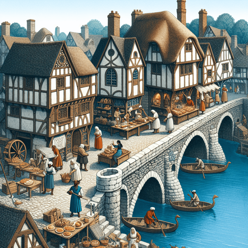 Why were houses and shops once built directly on top of bridges?