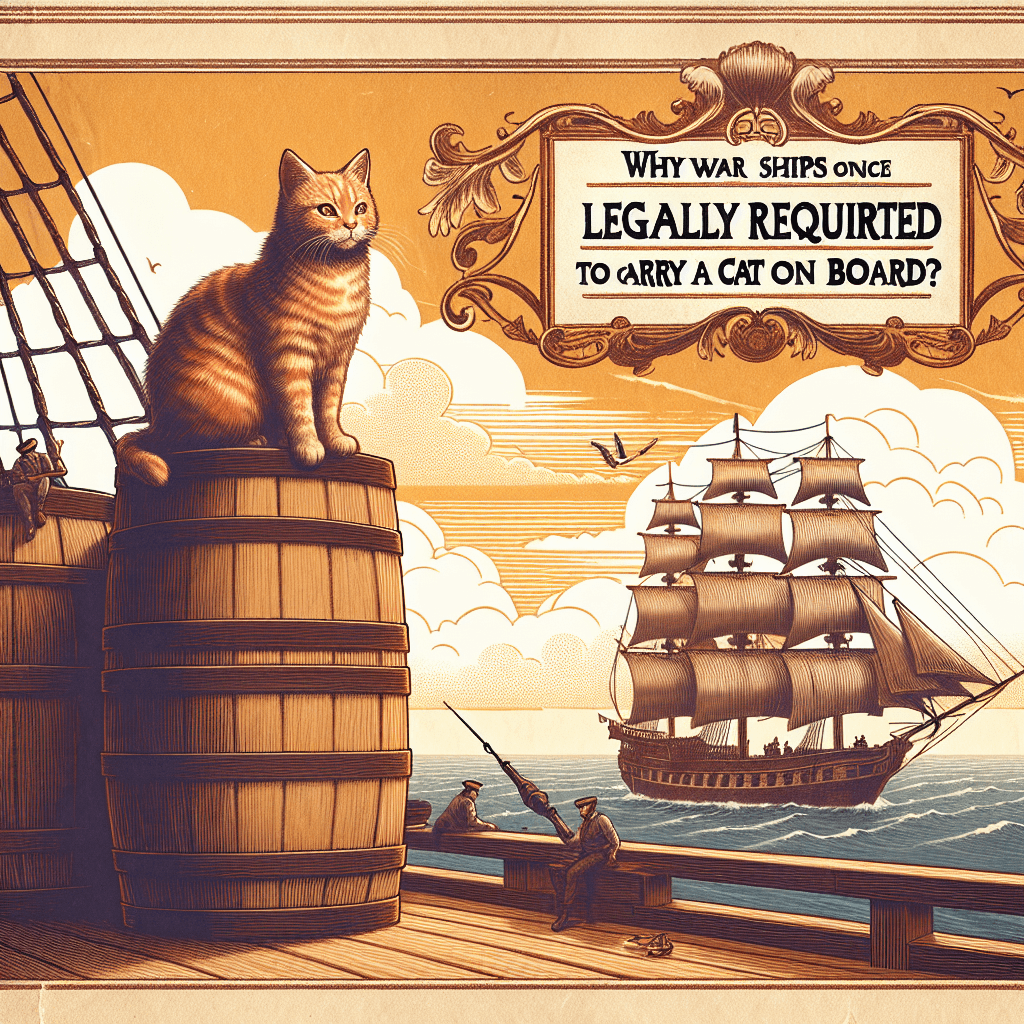 Why were ships once legally required to carry a cat on board?