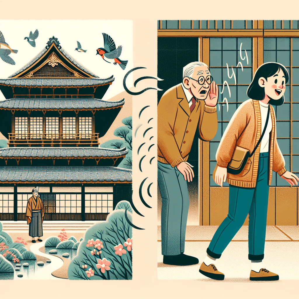 Why were some ancient Japanese floors designed to chirp like birds when walked on?