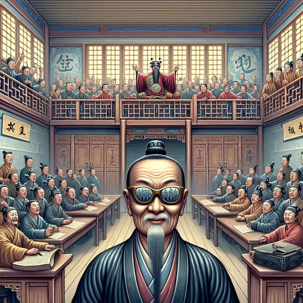 Why were the first sunglasses invented by Chinese judges in the twelfth century to hide their facial expressions?