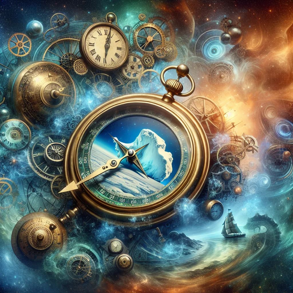 Why would a compass needle point toward Antarctica if you traveled one million years into the past?