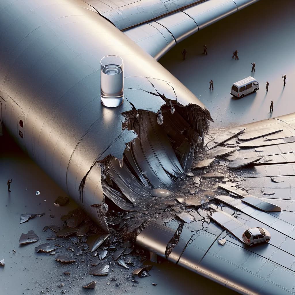 Why would a single drop of liquid gallium cause a massive aluminum airplane wing to crumble like a cracker?