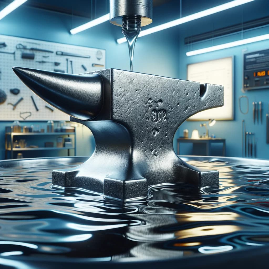 Why would a solid steel anvil float like a cork if placed in a pool of liquid mercury?