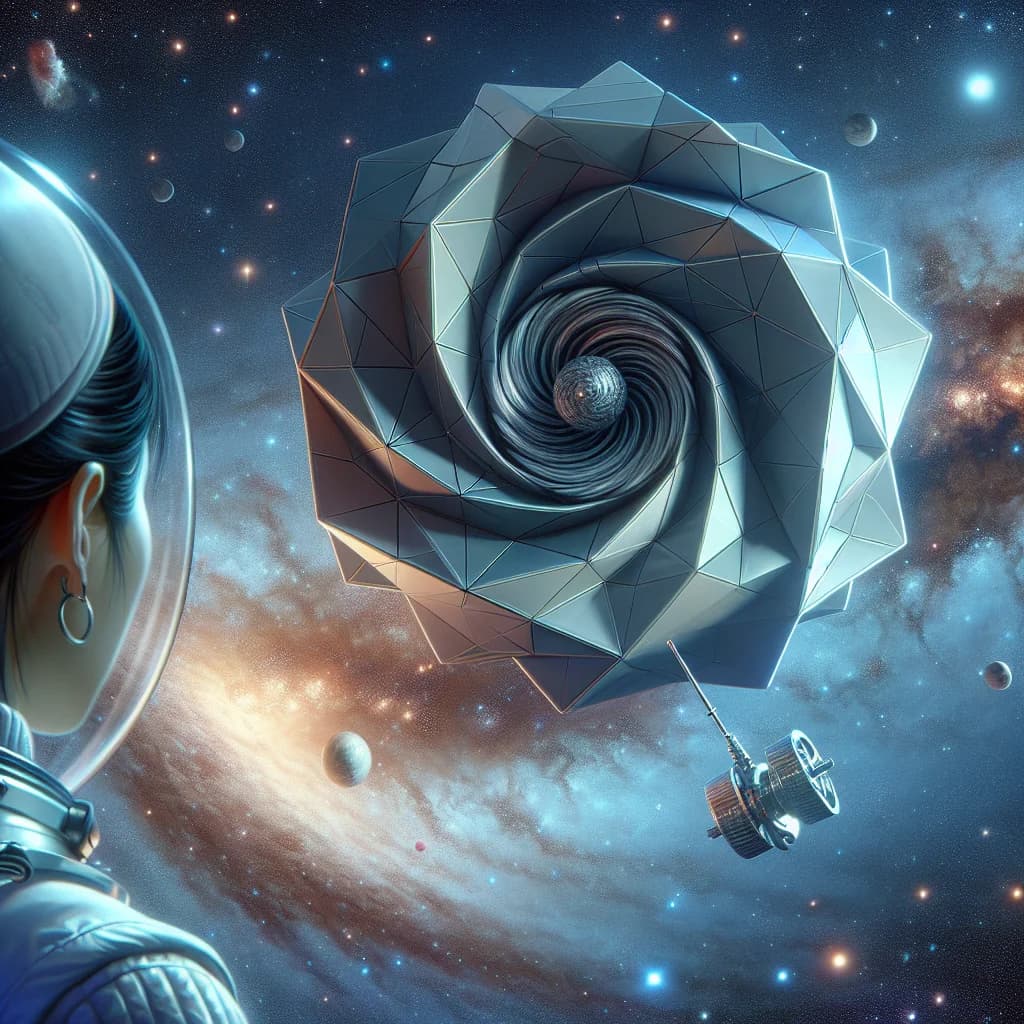 Why would a spinning object in space spontaneously flip upside down every few seconds without being touched?