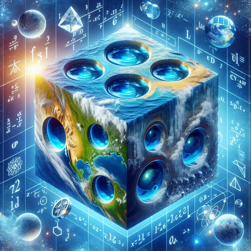 Why would all the water on a cube-shaped Earth pool into six giant circular lakes at the face centers