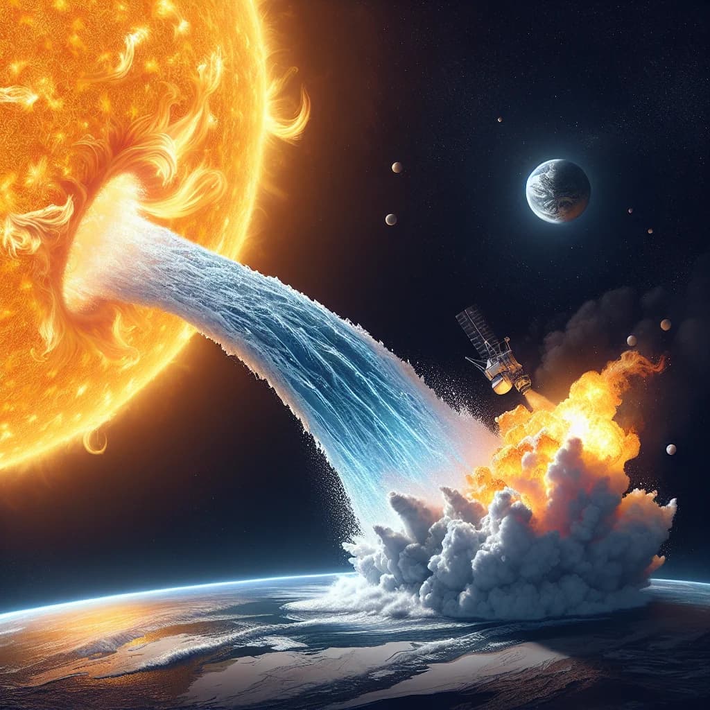 Why would dumping a massive ocean of water onto the Sun make it hotter instead of extinguishing it?