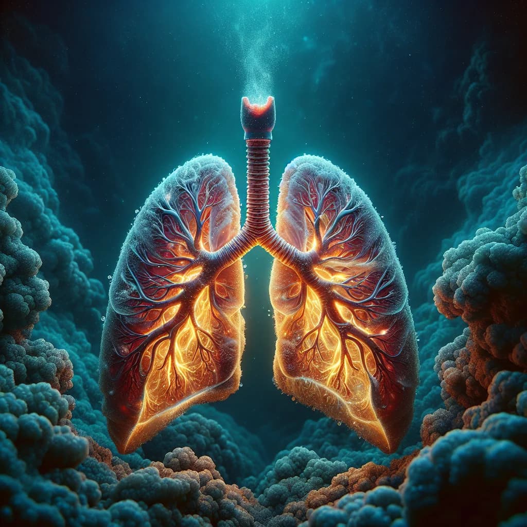 Why would filling human lungs with breathable liquid allow a person to survive deep ocean pressure?