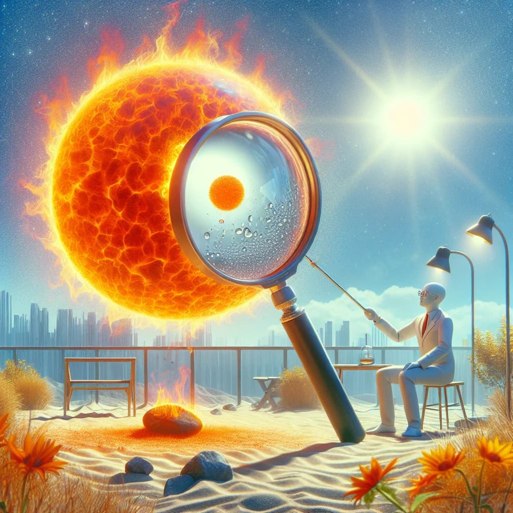 Why would it be physically impossible for a magnifying glass to heat anything to a temperature hotter than the Sun?