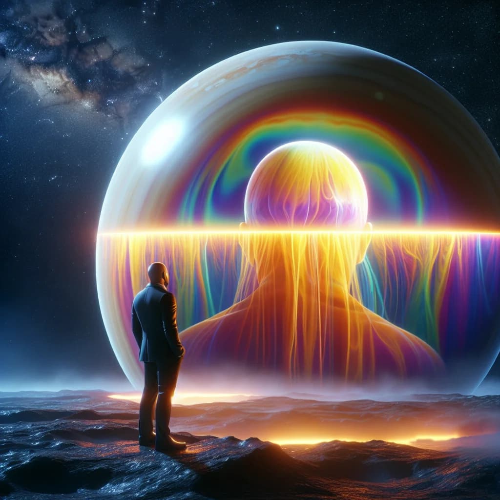 Why would the extreme atmospheric refraction on Venus allow you to see the back of your own head