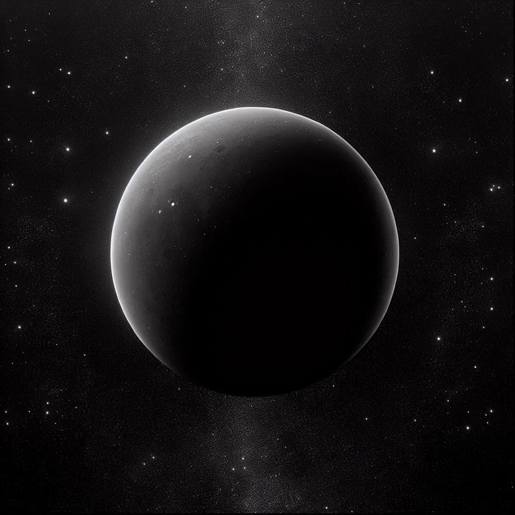 Why would the Moon appear completely black if its surface were replaced by a perfect giant mirror?