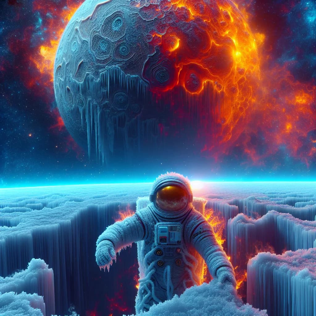 Why would you freeze to death while surrounded by a million-degree gas cloud in deep space?