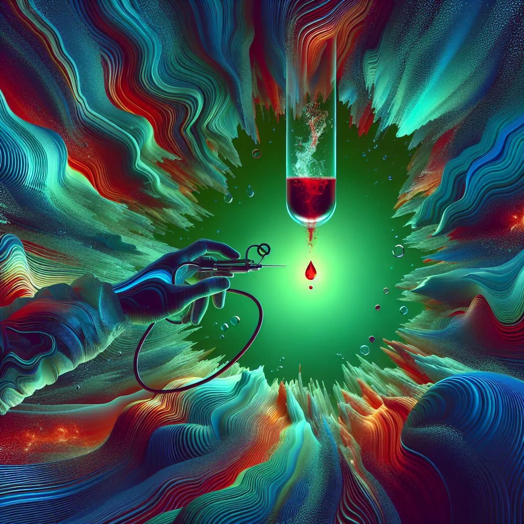 Why would your blood appear emerald green if you were cut while diving deep underwater