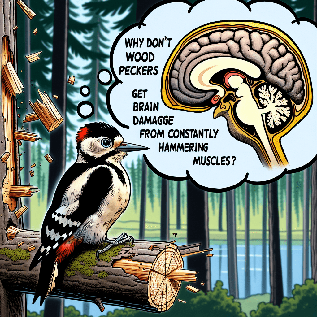 Nature's Headbangers: How Woodpeckers Avoid Brain Damage