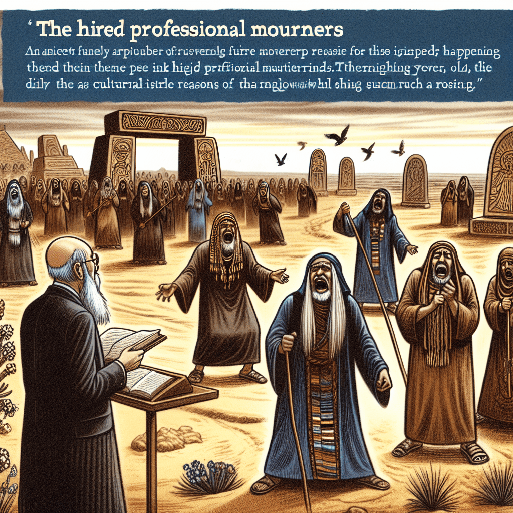 Echoes of Grief: Why Did Some Cultures Hire Professional Mourners to Wail Loudly at Funerals?