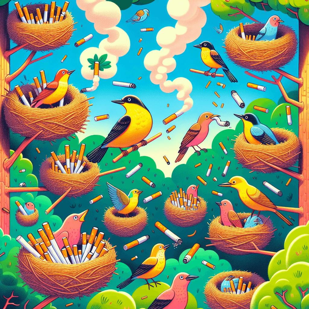 Urban Adaptation or Toxic Trap? Why Some Birds Use Cigarette Butts in Nests